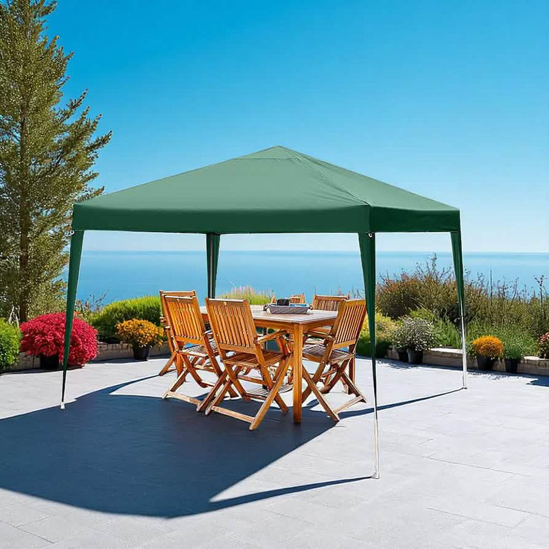 Gazebo Party Tent Green Water Resistant Shelter Outdoor Awning Canopy 3m x 3m