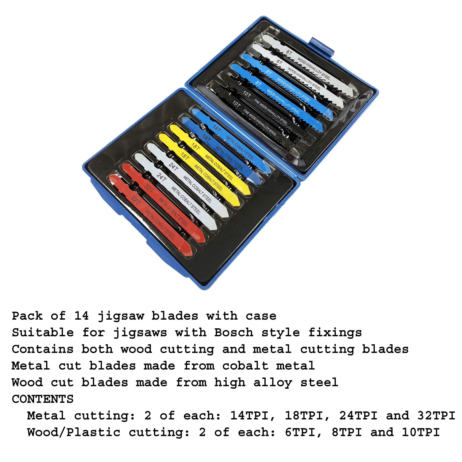 Draper 550W Electric Jigsaw with 15pc Blades | 230V Variable Speed Orbital Pendulum Action
