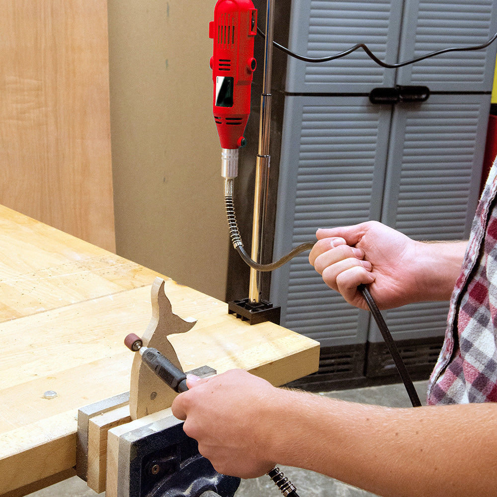 Telescopic Hanging Stand & Flexi Shaft Flexible Extension for Mini Rotary Drills