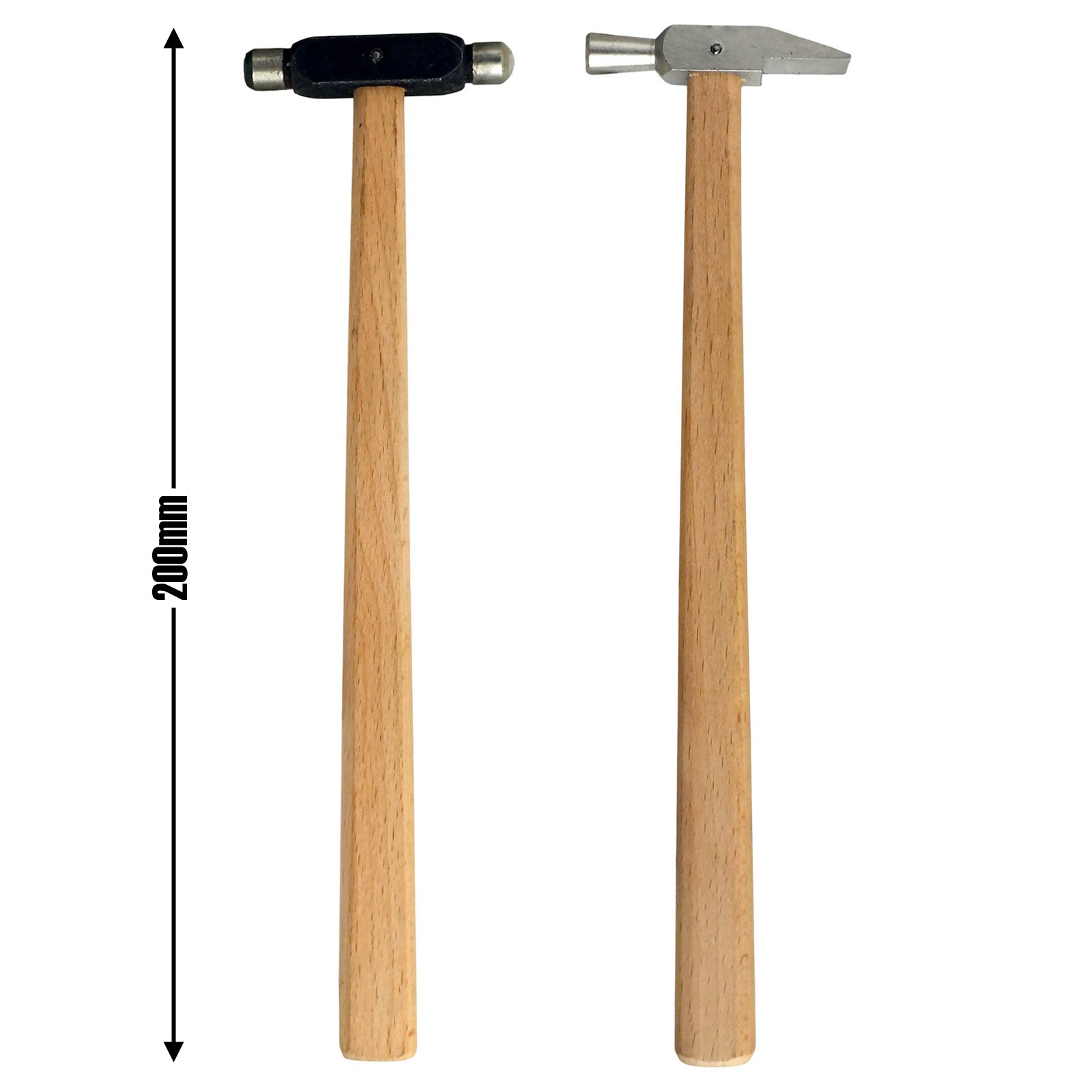 2pc Mini Precision Hammers Set | Swiss Style Watchmakers & Ball Pein | Jewellery Making, Watch Repair, Crafts and Hobbies