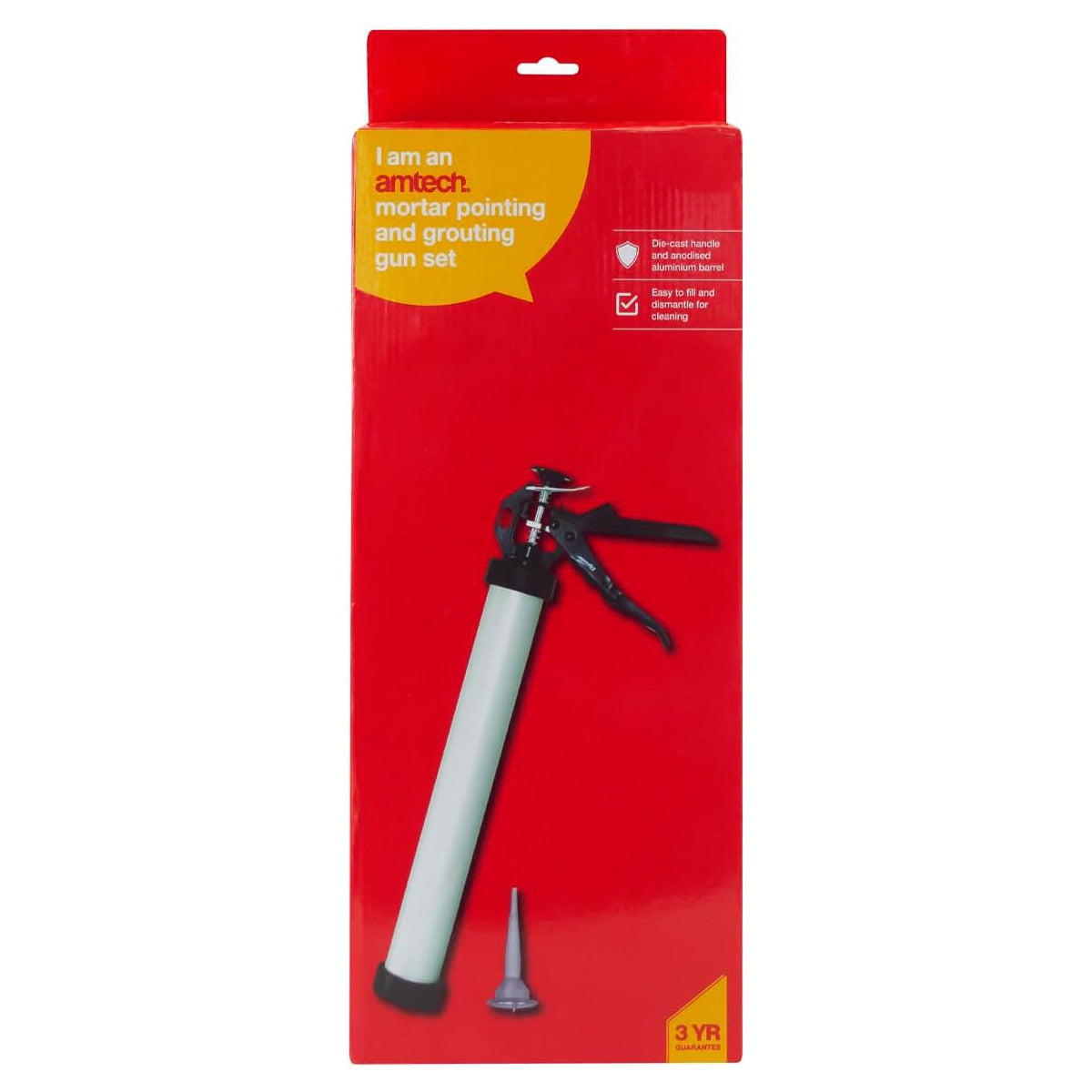 Mortar Pointing & Grouting Gun Paving Slabs Wall Tiles Brick Cement Caulking Set