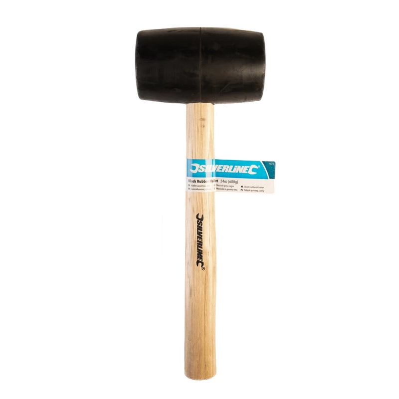 16OZ (454G) BLACK RUBBER MALLET HA72