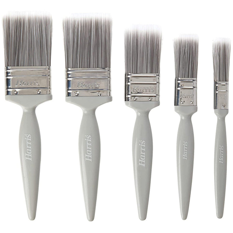 Harris Paint Brushes Harris Paint Brush Set 0.5" 1" 1.5" 2" Essentials 5pk Synthetic Emulsion Brushes