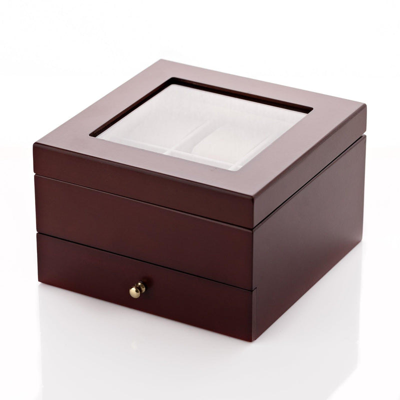 Harvey Makin Watch Box Luxury Wooden Watch Box - 6 Compartments 1 Drawer - Harvey Makin