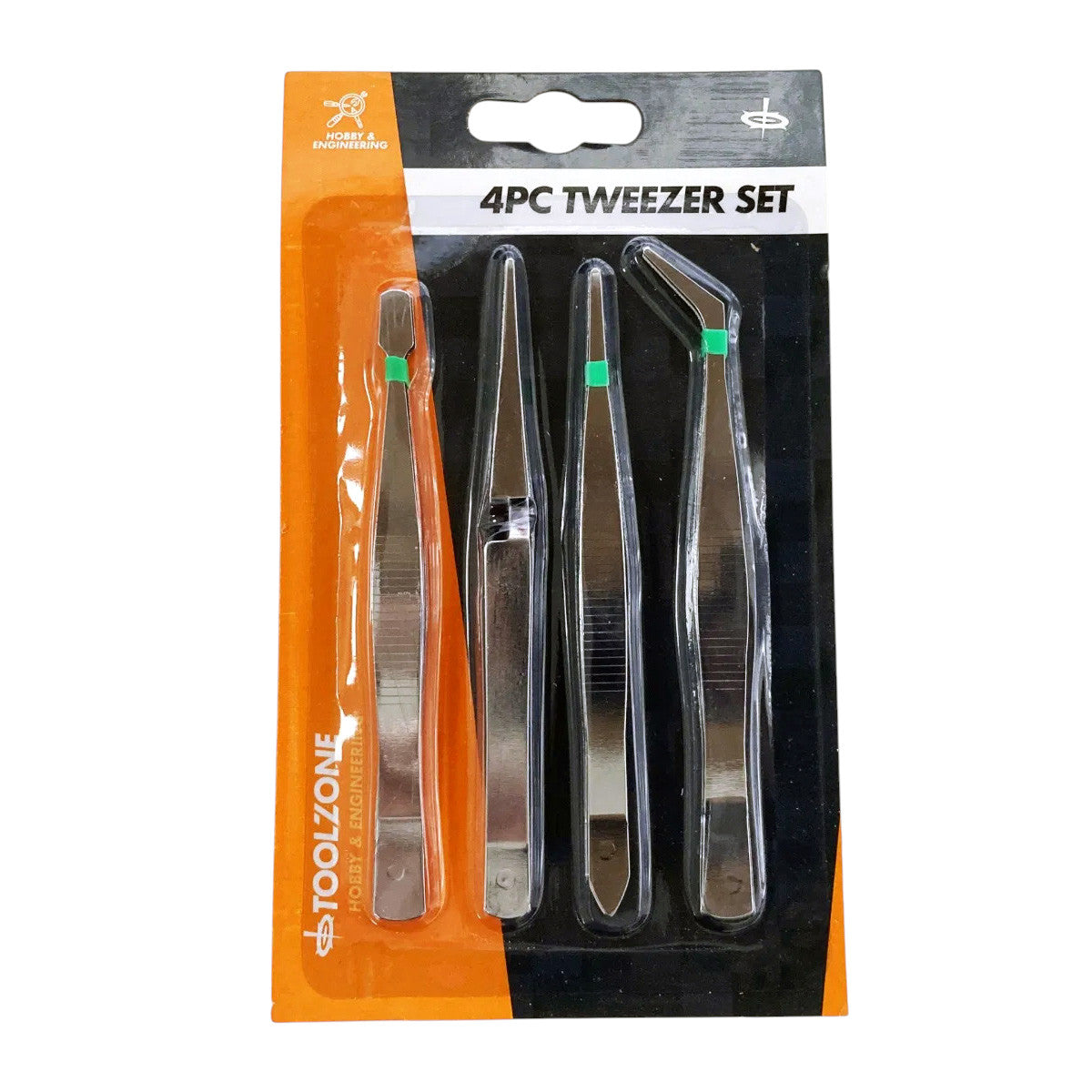 Tweezers Set 4pc Stainless Steel Precision Watch Repair Jewellery Making Tools