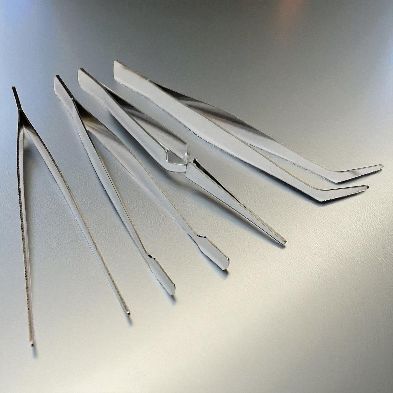 Tweezers Set 4pc Stainless Steel Precision Watch Repair Jewellery Making Tools