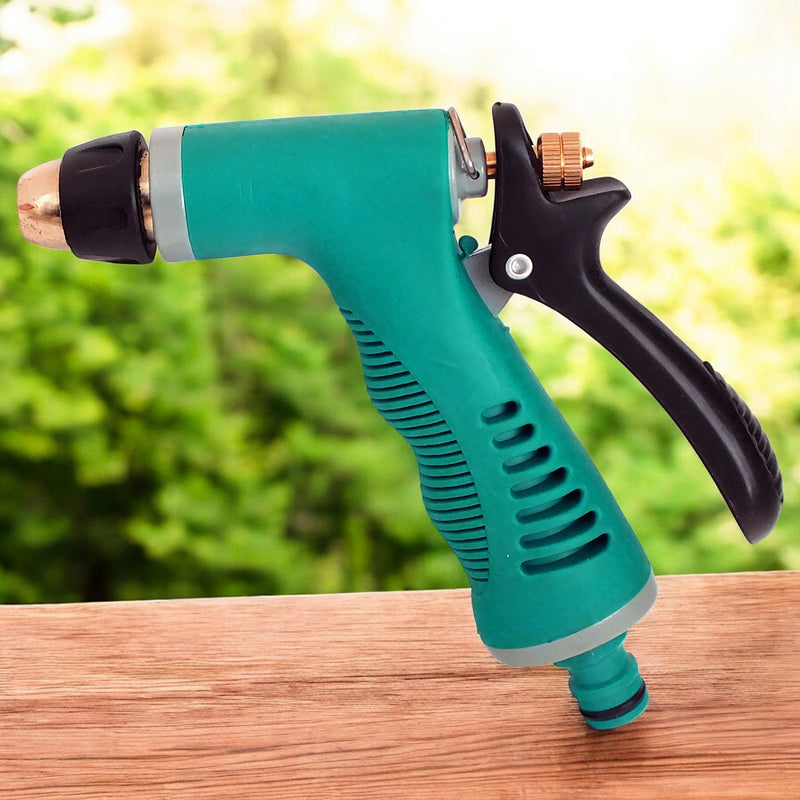 Pack of 2 Garden Spray Guns with Adjustable Twist Nozzles and Locking Triggers