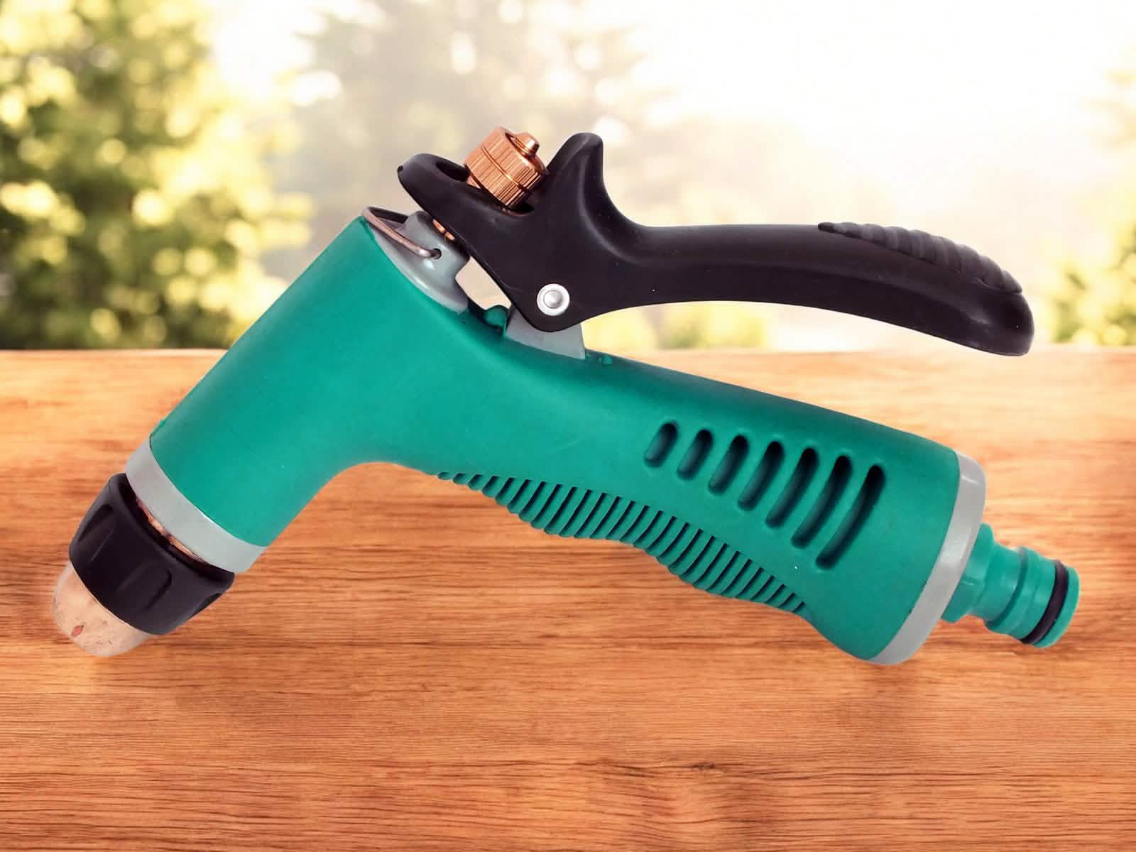 Pack of 2 Garden Spray Guns with Adjustable Twist Nozzles and Locking Triggers