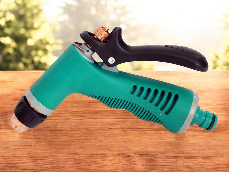Pack of 2 Garden Spray Guns with Adjustable Twist Nozzles and Locking Triggers
