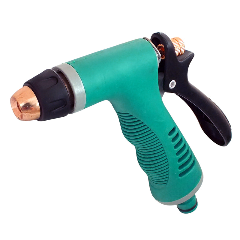 Pack of 2 Garden Spray Guns with Adjustable Twist Nozzles and Locking Triggers