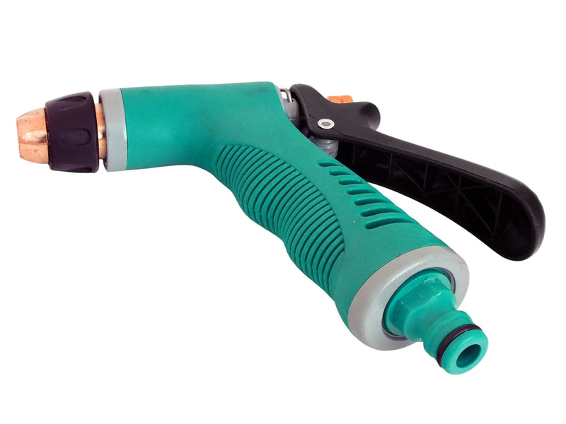 Pack of 2 Garden Spray Guns with Adjustable Twist Nozzles and Locking Triggers