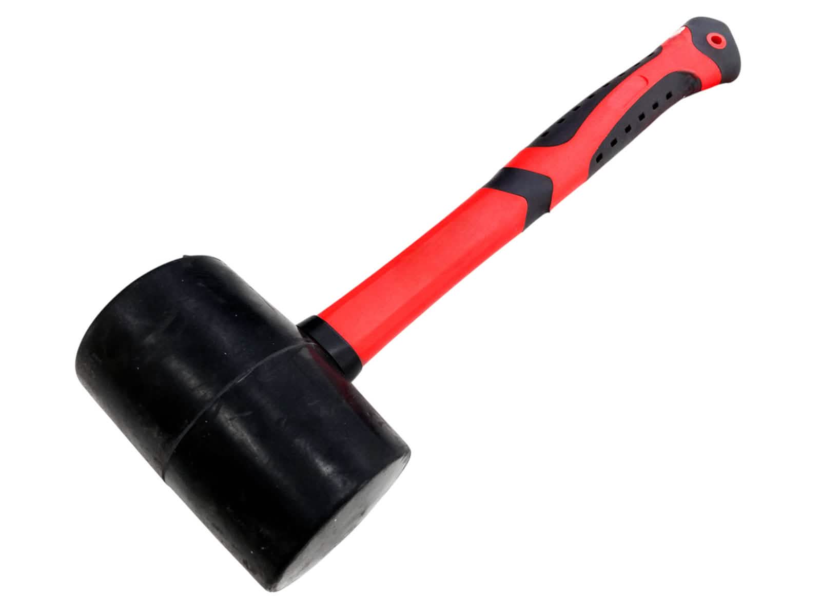 48oz Rubber Mallet Paving Hammer | Fibreglass Shaft with Soft Rubber Grip Handle