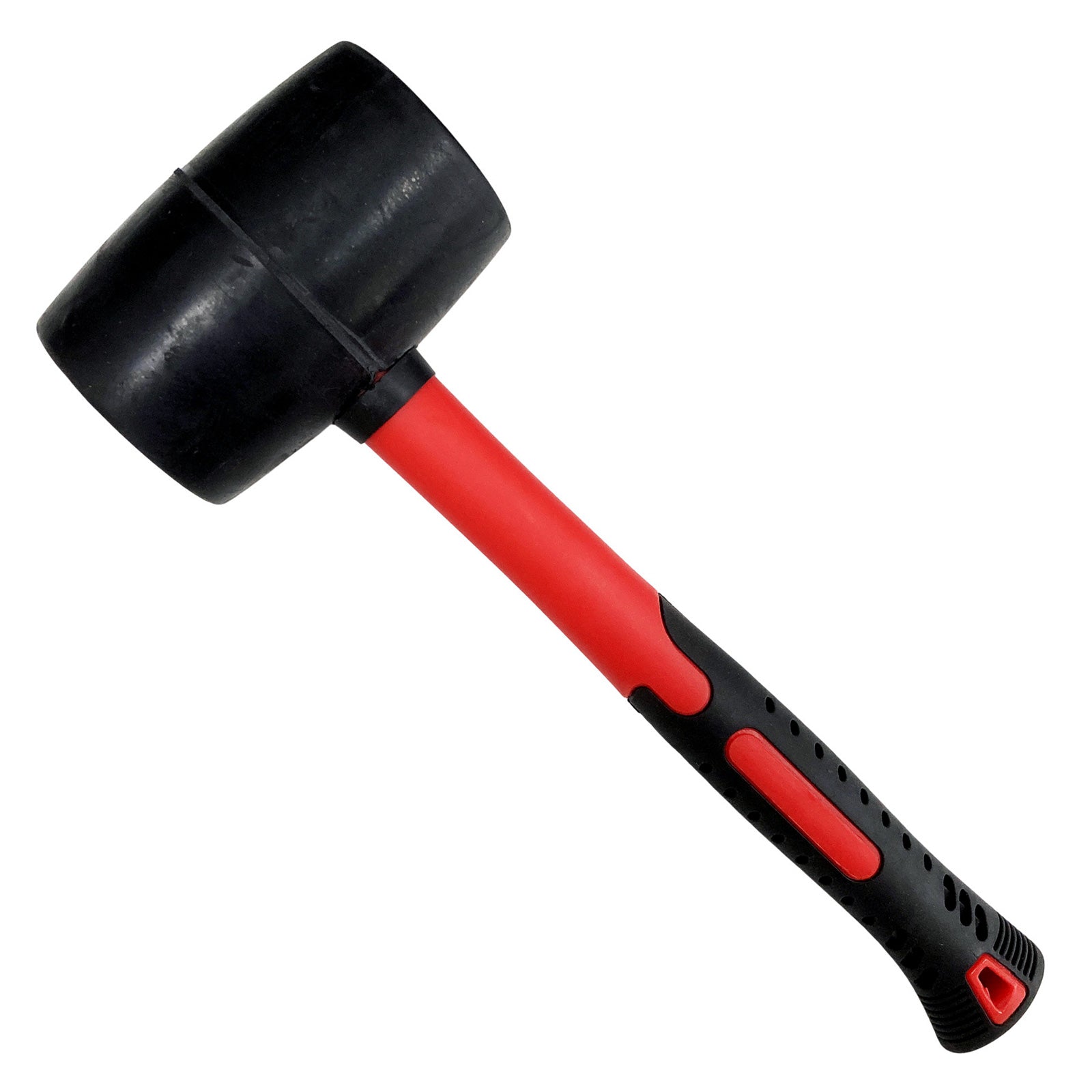 32oz Rubber Mallet Paving Hammer Fibreglass Shaft Soft Rubber Grip Camping DIY