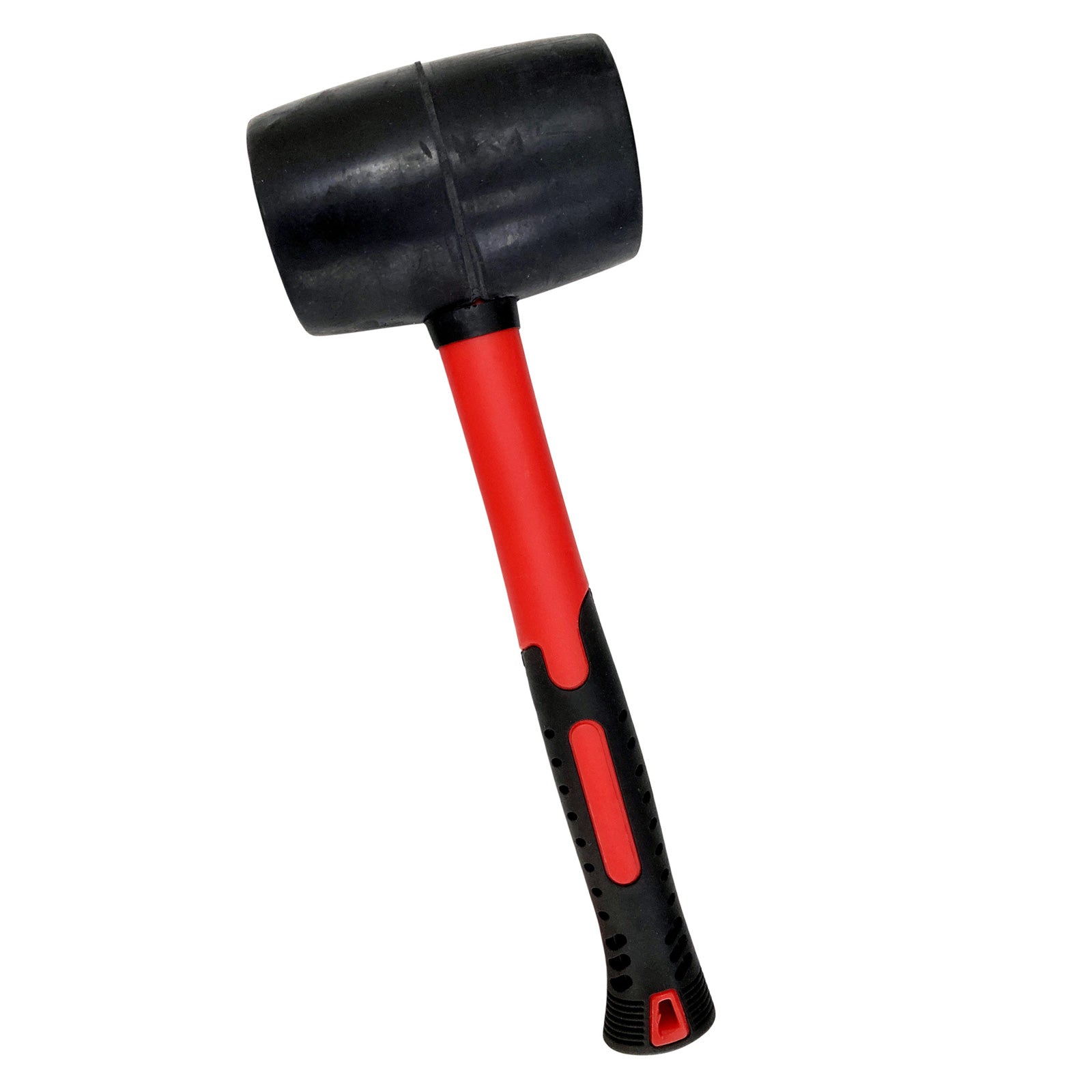 32oz Rubber Mallet Paving Hammer Fibreglass Shaft Soft Rubber Grip Camping DIY