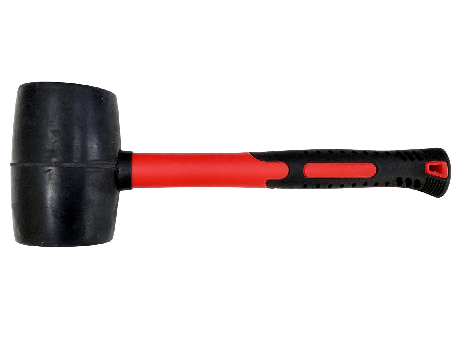 32oz Rubber Mallet Paving Hammer Fibreglass Shaft Soft Rubber Grip Camping DIY