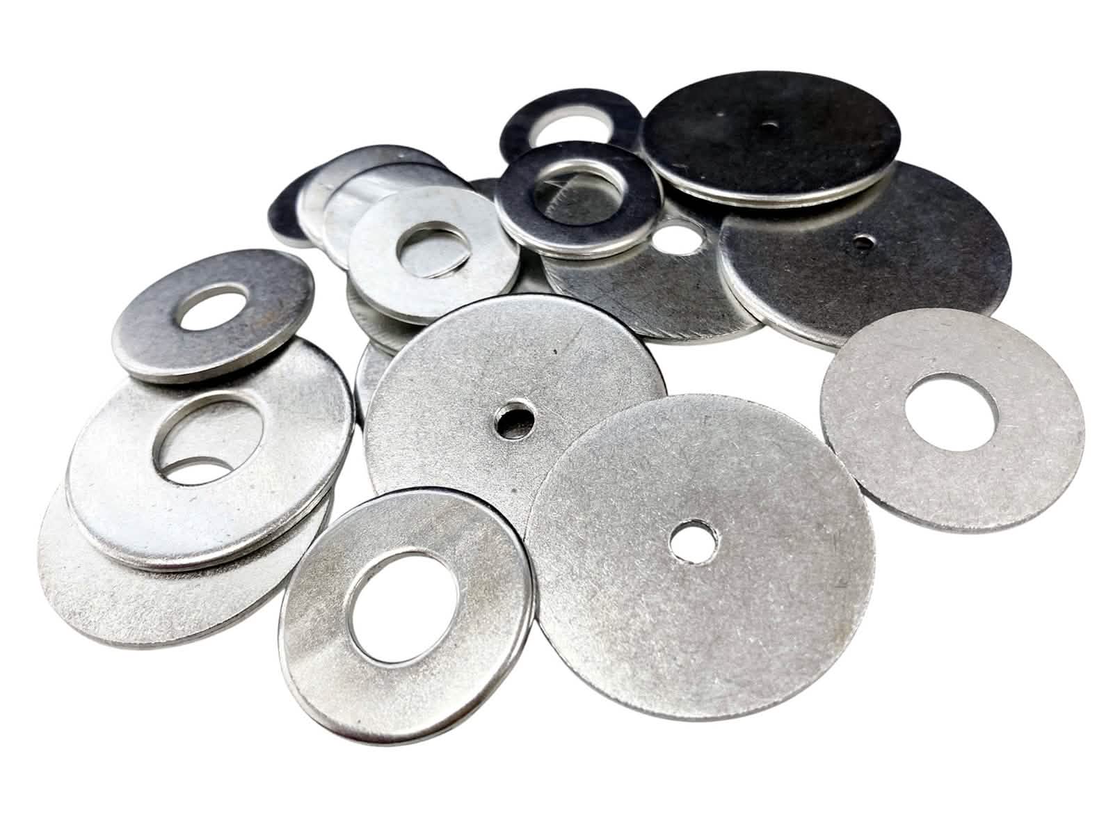 Penny Repair Mudguard Washers 240pc Carbon Steel for M2 M4 M6 M8 M10 M12 Bolts