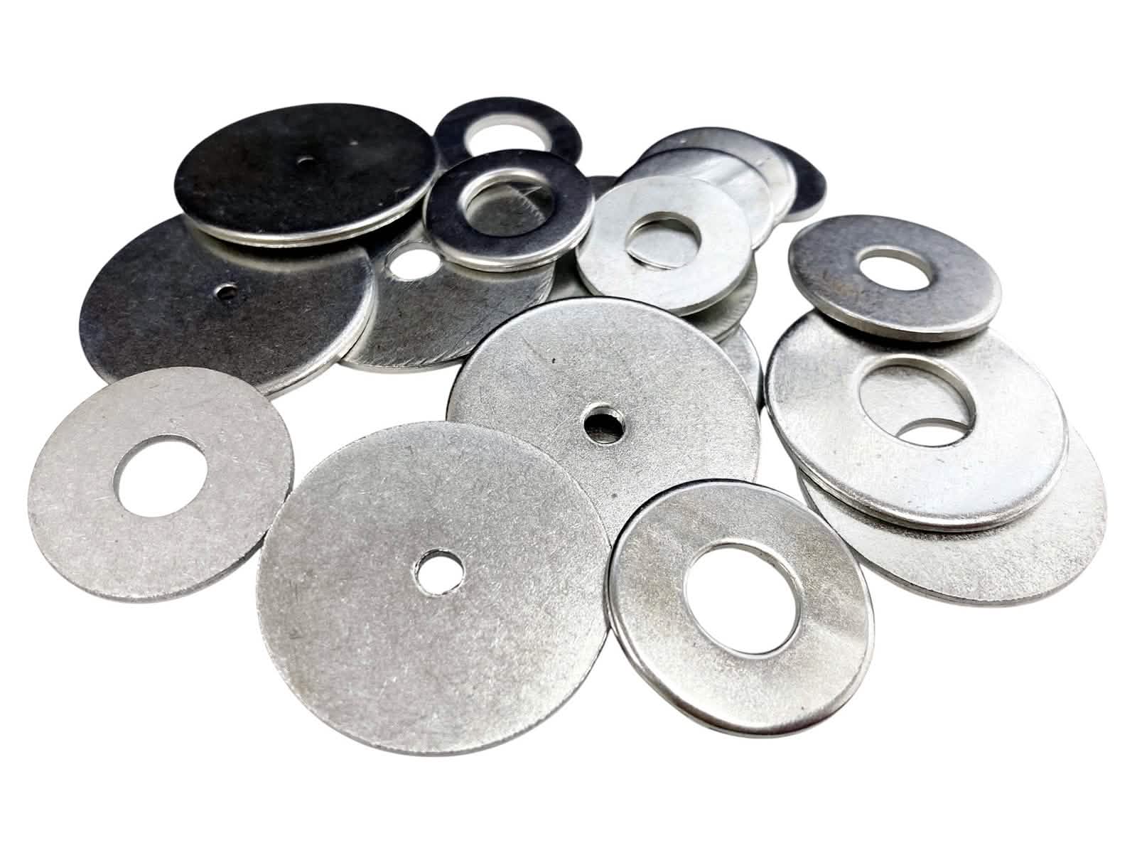 Penny Repair Mudguard Washers 240pc Carbon Steel for M2 M4 M6 M8 M10 M12 Bolts