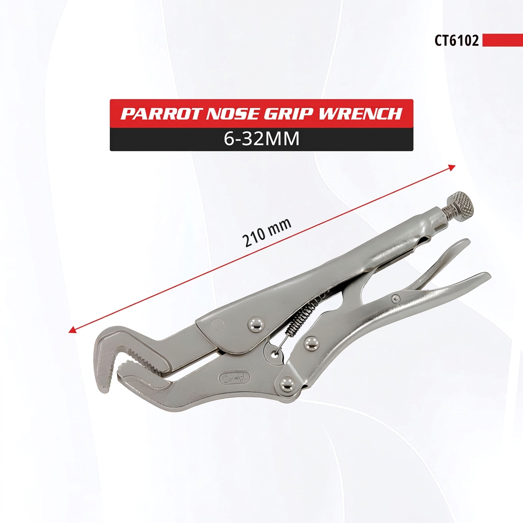 Grip wrench dimensions, 210mm