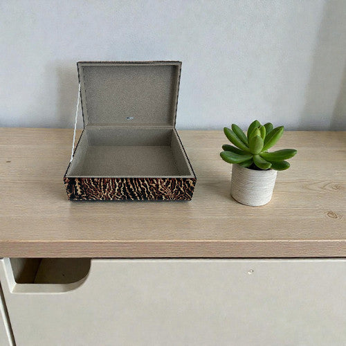 Jewellery Box Large Leopard Wooden Effect By Mele
