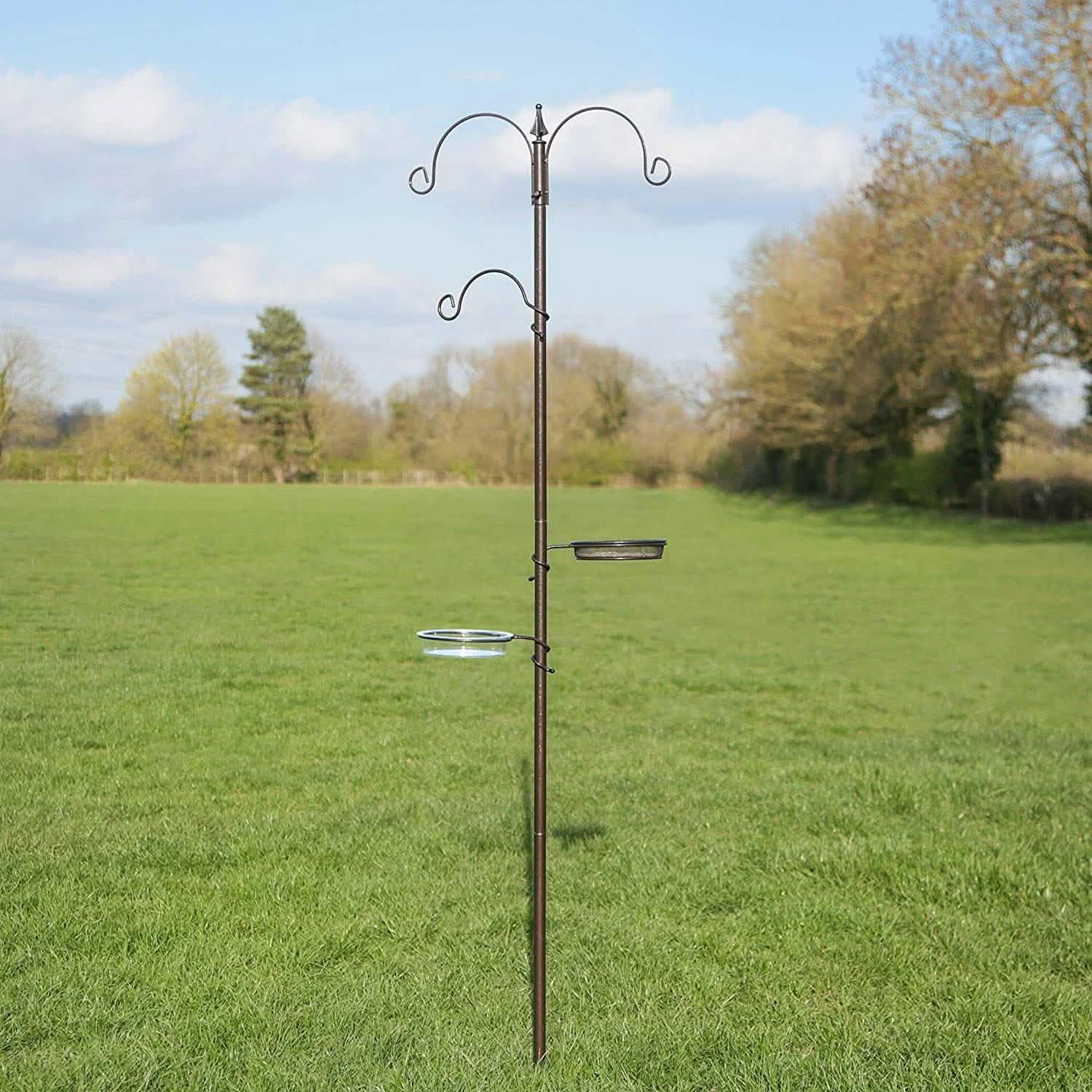 Kingfisher Bird Feeder Traditional Bird Feeder Feeding Station Garden Powder Coated Metal Feeder