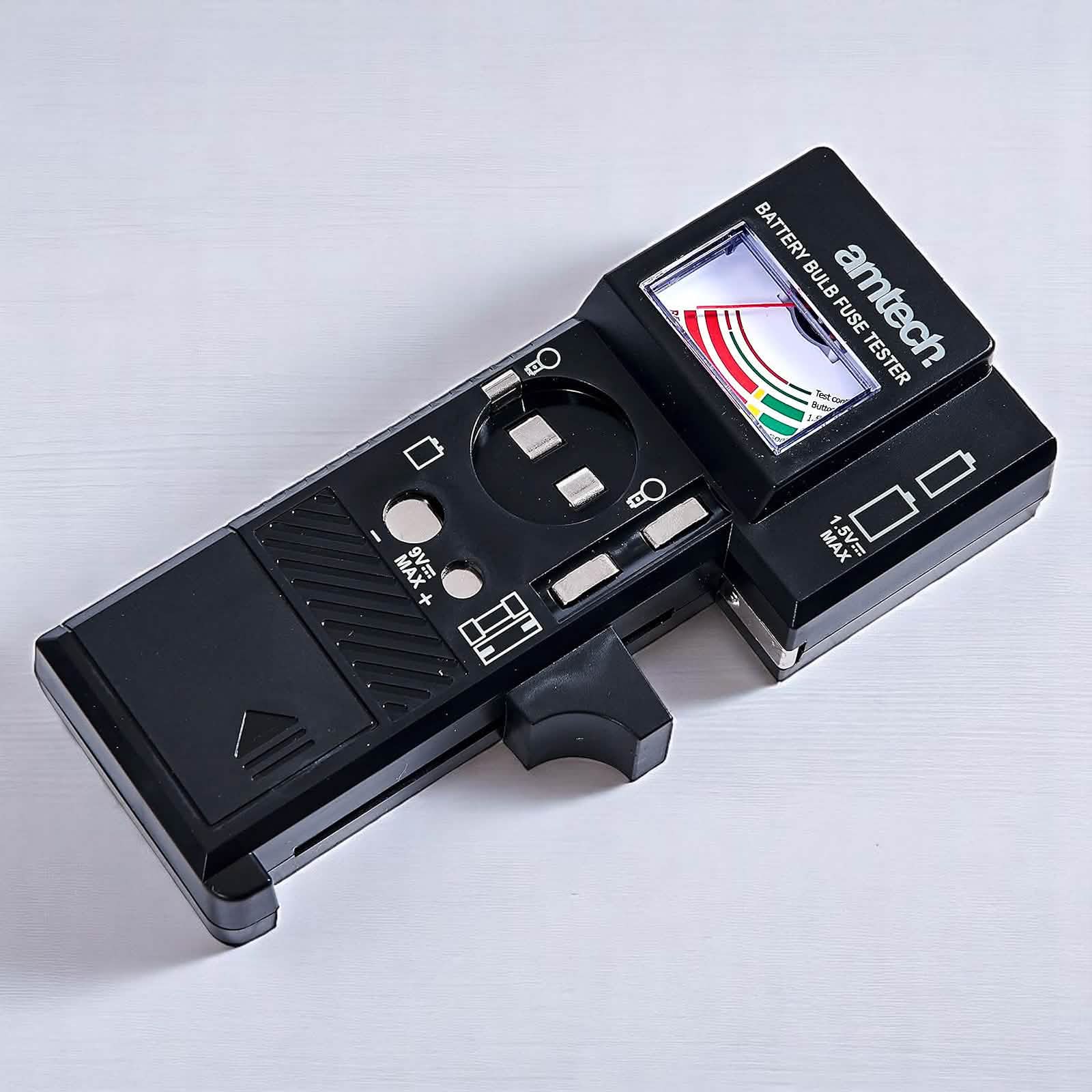 Amtech Battery Bulb and Fuse Tester | 3-in-1 Multi Function Analogue Voltage Checker