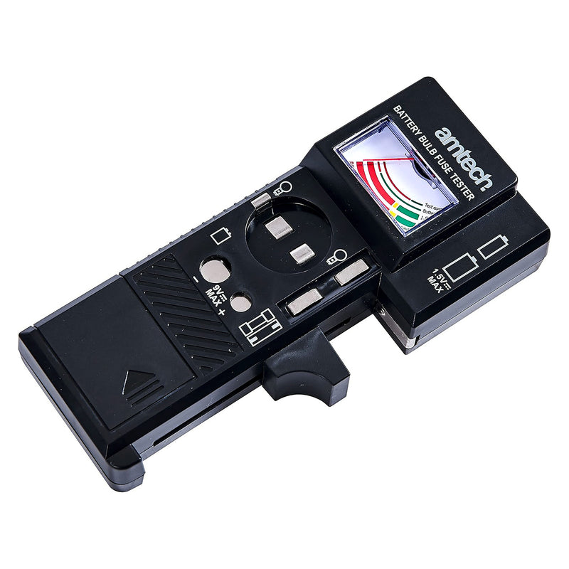 Amtech Battery Bulb and Fuse Tester | 3-in-1 Multi Function Analogue Voltage Checker