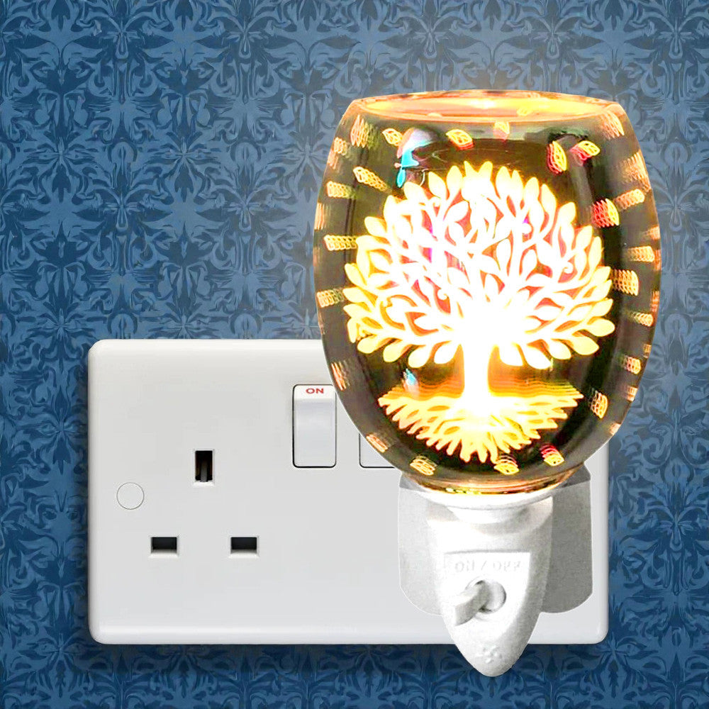 Electric Tree of Life Oil Burner and Wax Warmer plus Pack of  6 Essential Oils | Plug-in Aroma Fragrance Diffuser