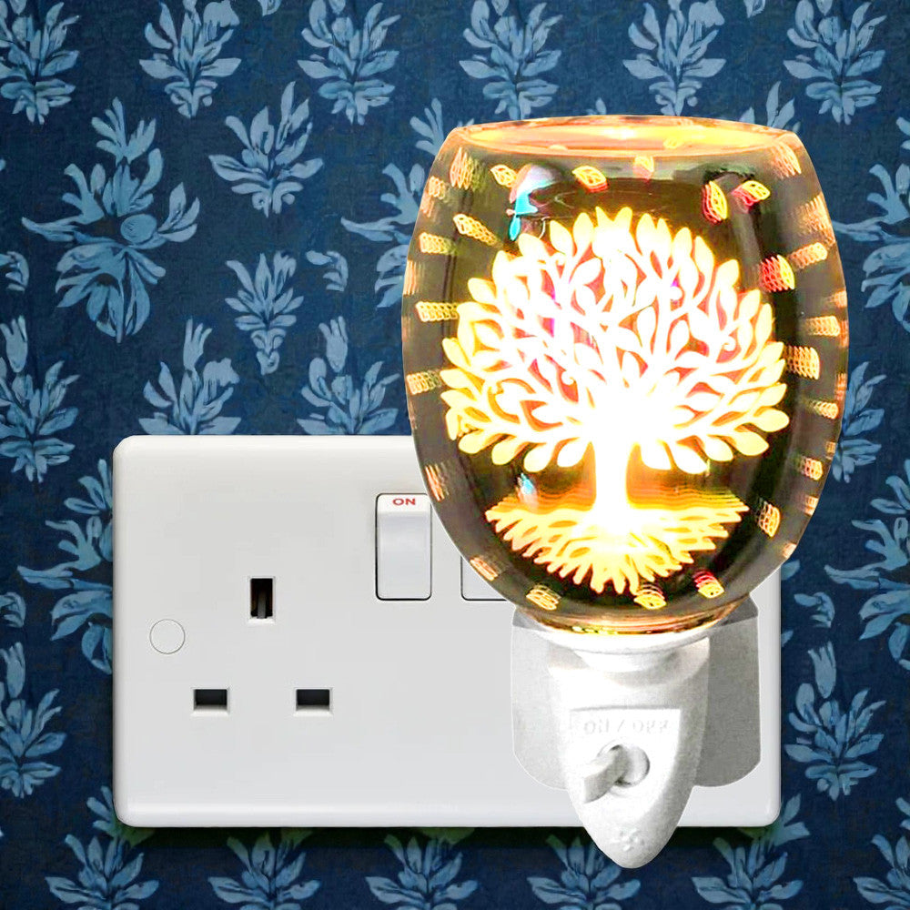Electric Tree of Life Oil Burner and Wax Warmer plus Pack of  6 Essential Oils | Plug-in Aroma Fragrance Diffuser
