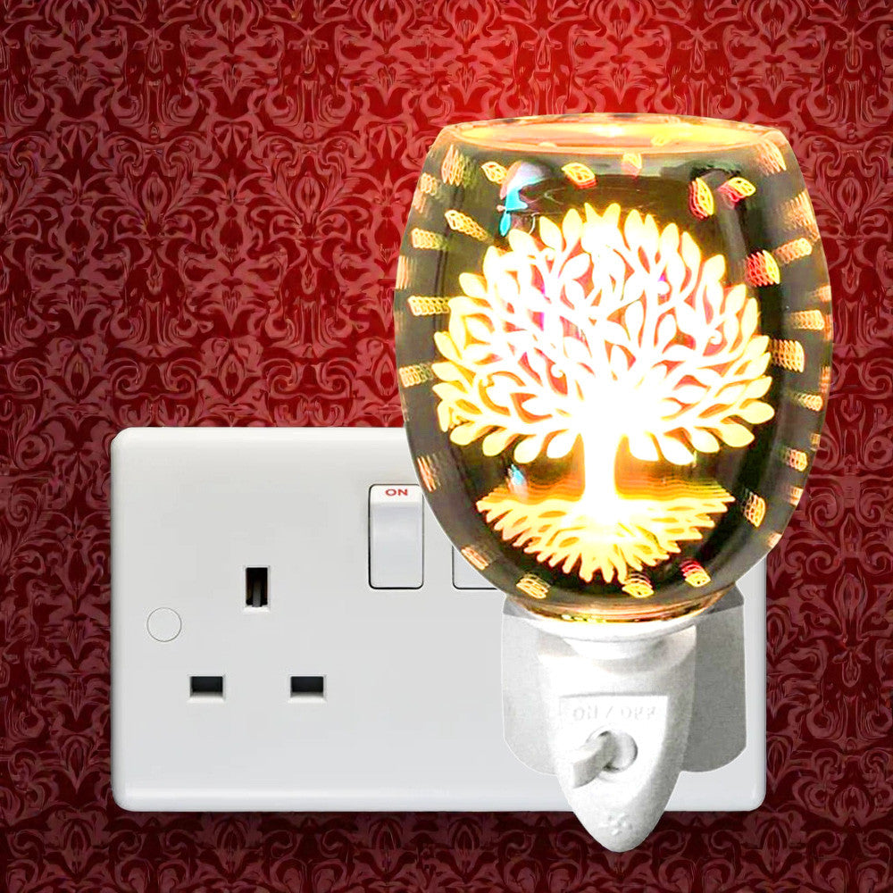 Electric Tree of Life Oil Burner and Wax Warmer plus Pack of  6 Essential Oils | Plug-in Aroma Fragrance Diffuser