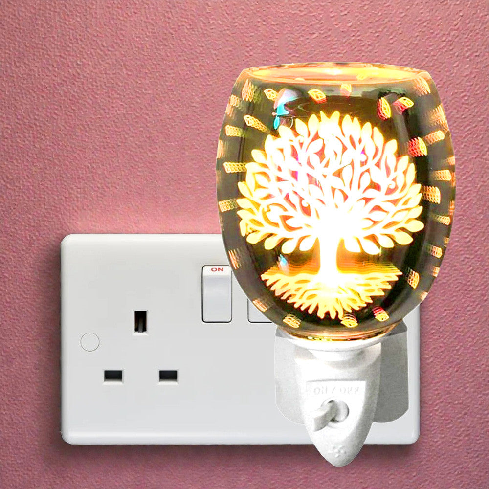 Electric Tree of Life Oil Burner and Wax Warmer plus Pack of  6 Essential Oils | Plug-in Aroma Fragrance Diffuser
