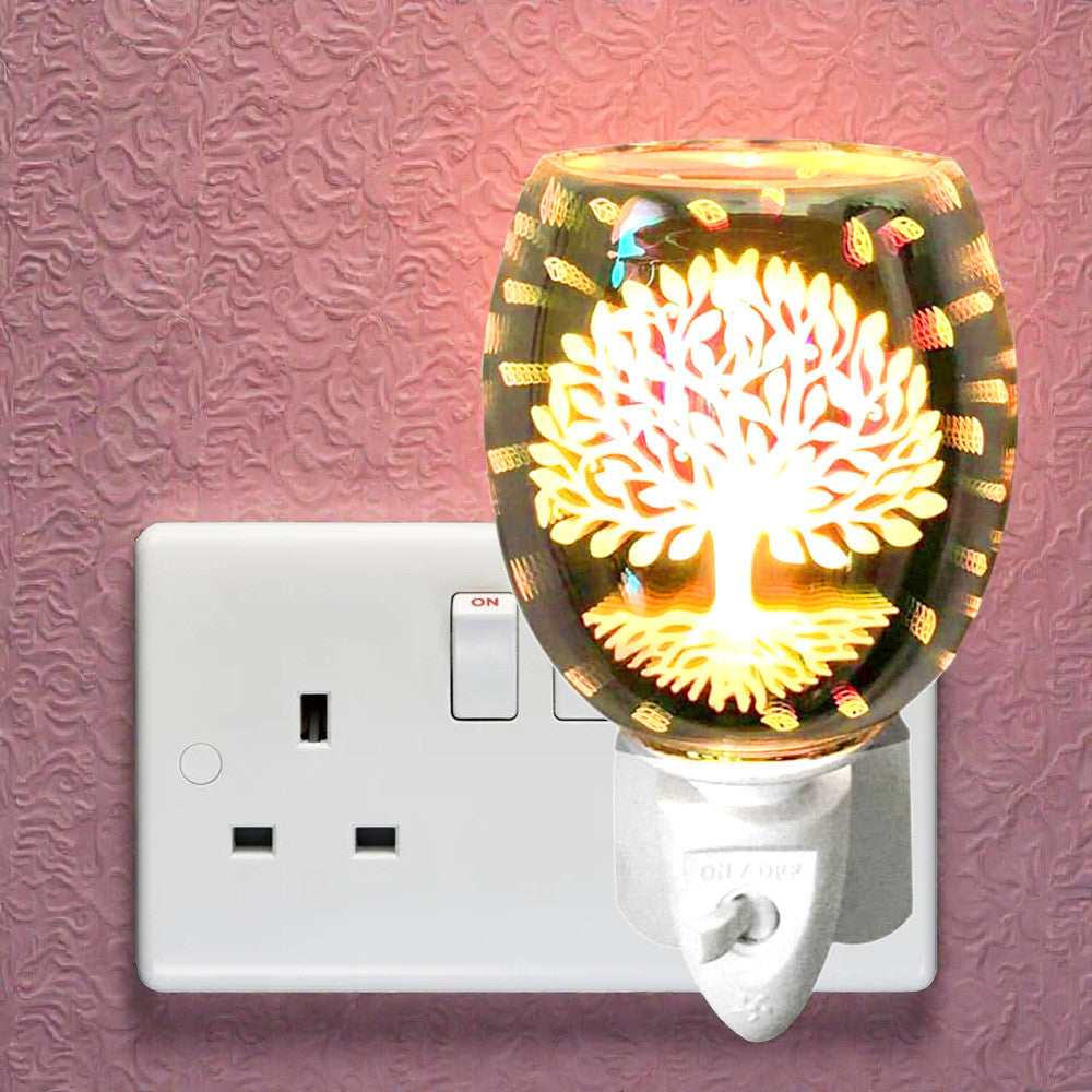 Electric Tree of Life Oil Burner and Wax Warmer plus Pack of  6 Essential Oils | Plug-in Aroma Fragrance Diffuser
