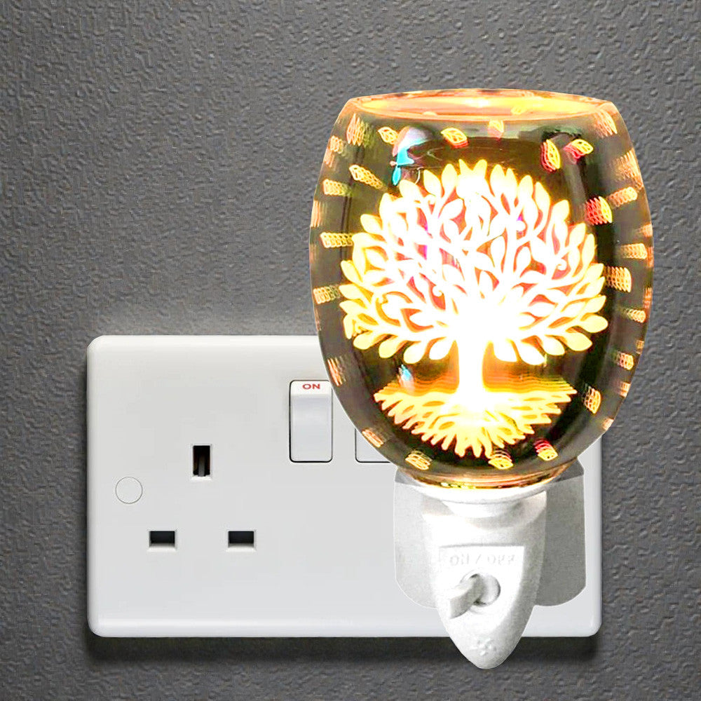 Electric Tree of Life Oil Burner and Wax Warmer plus Pack of  6 Essential Oils | Plug-in Aroma Fragrance Diffuser