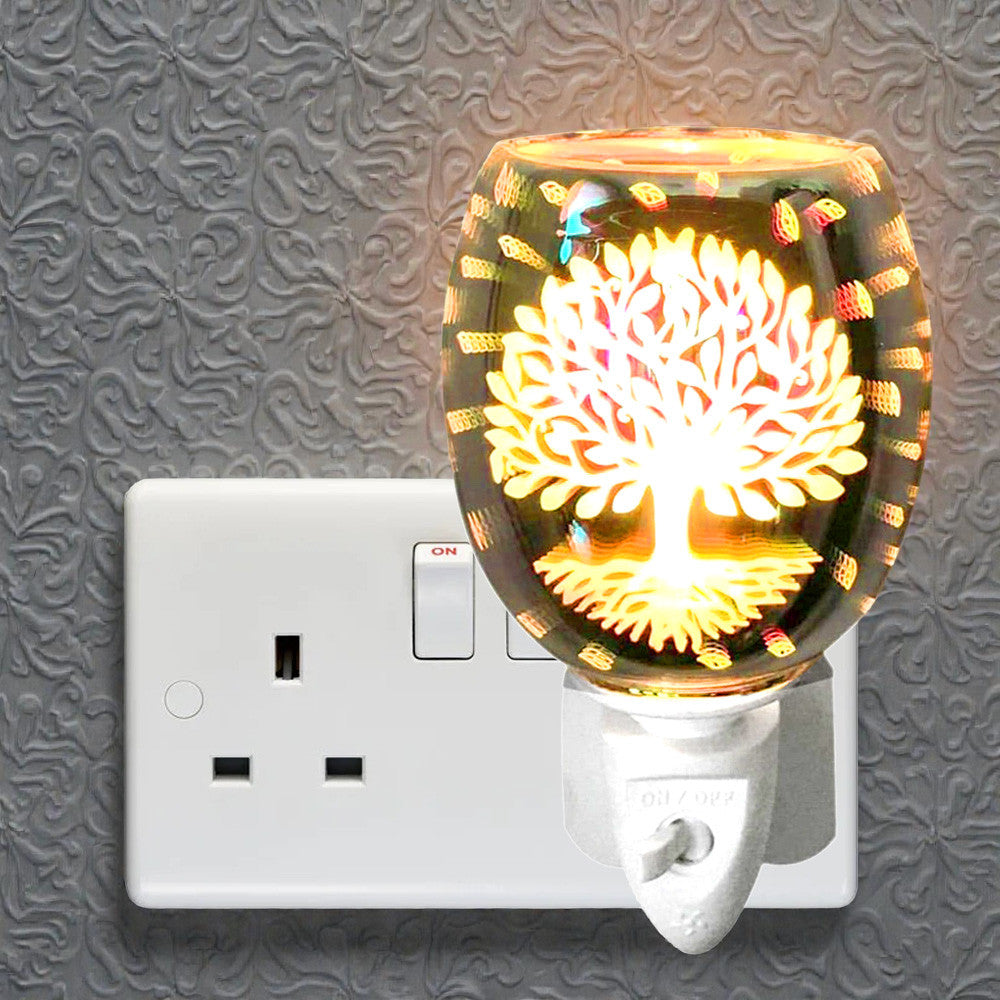 Electric Tree of Life Oil Burner and Wax Warmer plus Pack of  6 Essential Oils | Plug-in Aroma Fragrance Diffuser