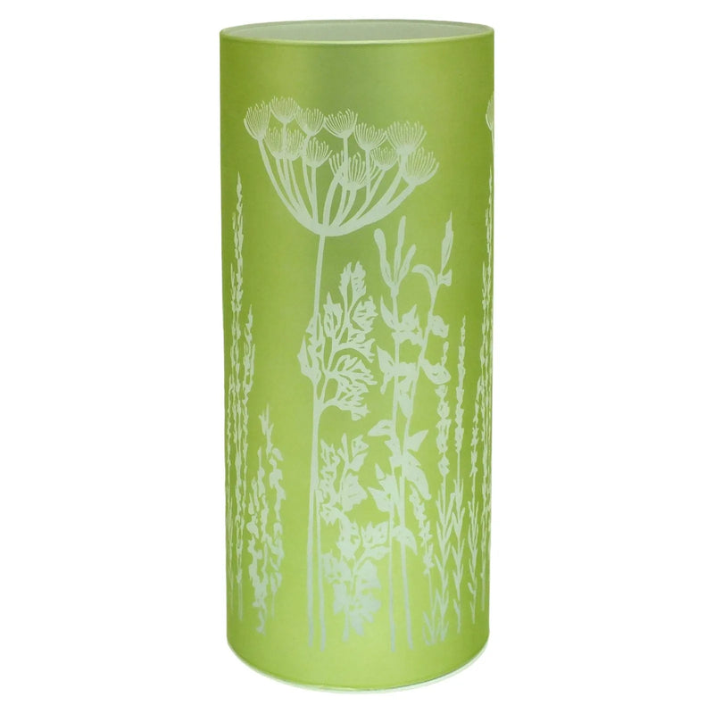 Lesser & Pavey LED Table Lamp LED Glass Table Lamps Battery Operated Cordless Lights | Illuminated Flower Design in Blue, Green or Pink