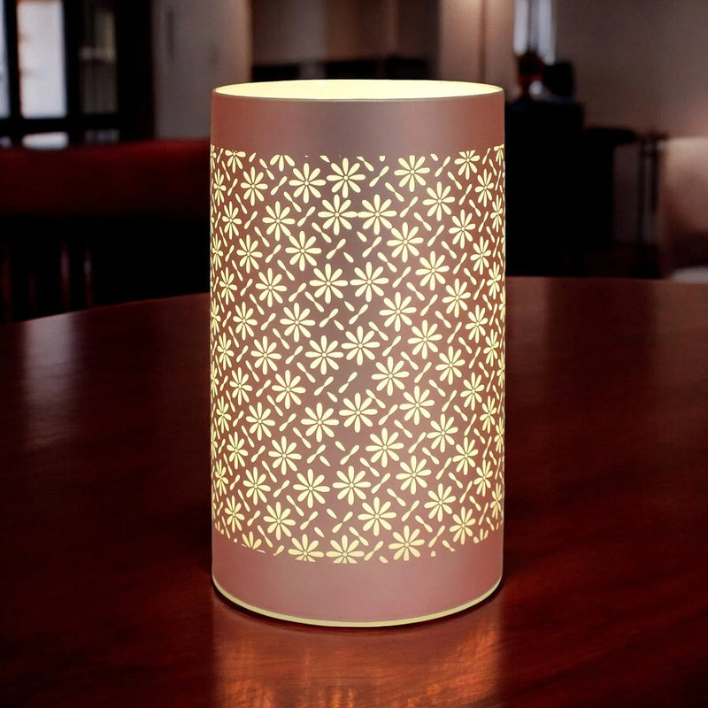 Lesser & Pavey LED Table Lamp LED Table Lamps Battery Operated Cordless Desk Lights | Blue Green or Pink Flower Petal Design