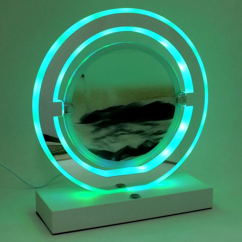 Lesser & Pavey Quicksand Lamp Colour Changing LED Quicksand Lamp Sand Art Picture Light | Choice of Black & White, Blue or Red Sand