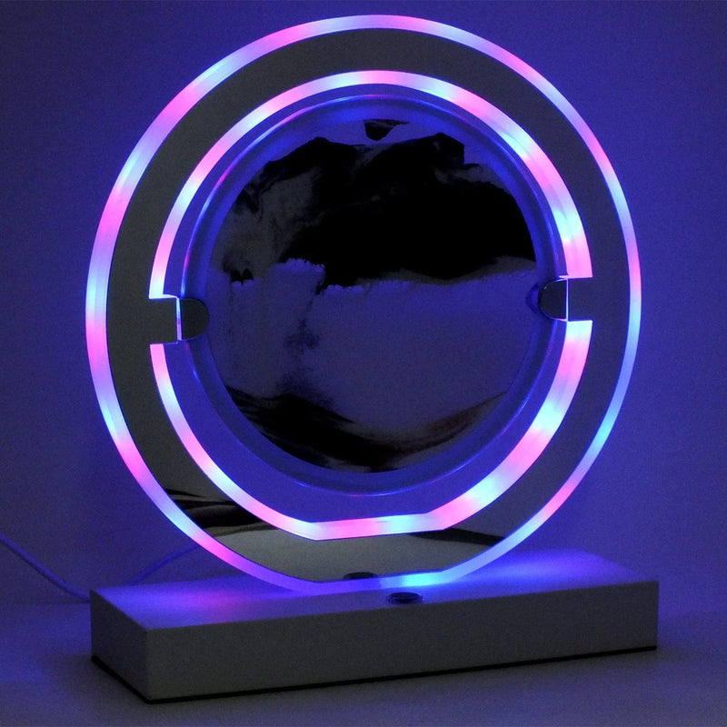 Lesser & Pavey Quicksand Lamp Colour Changing LED Quicksand Lamp Sand Art Picture Light | Choice of Black & White, Blue or Red Sand