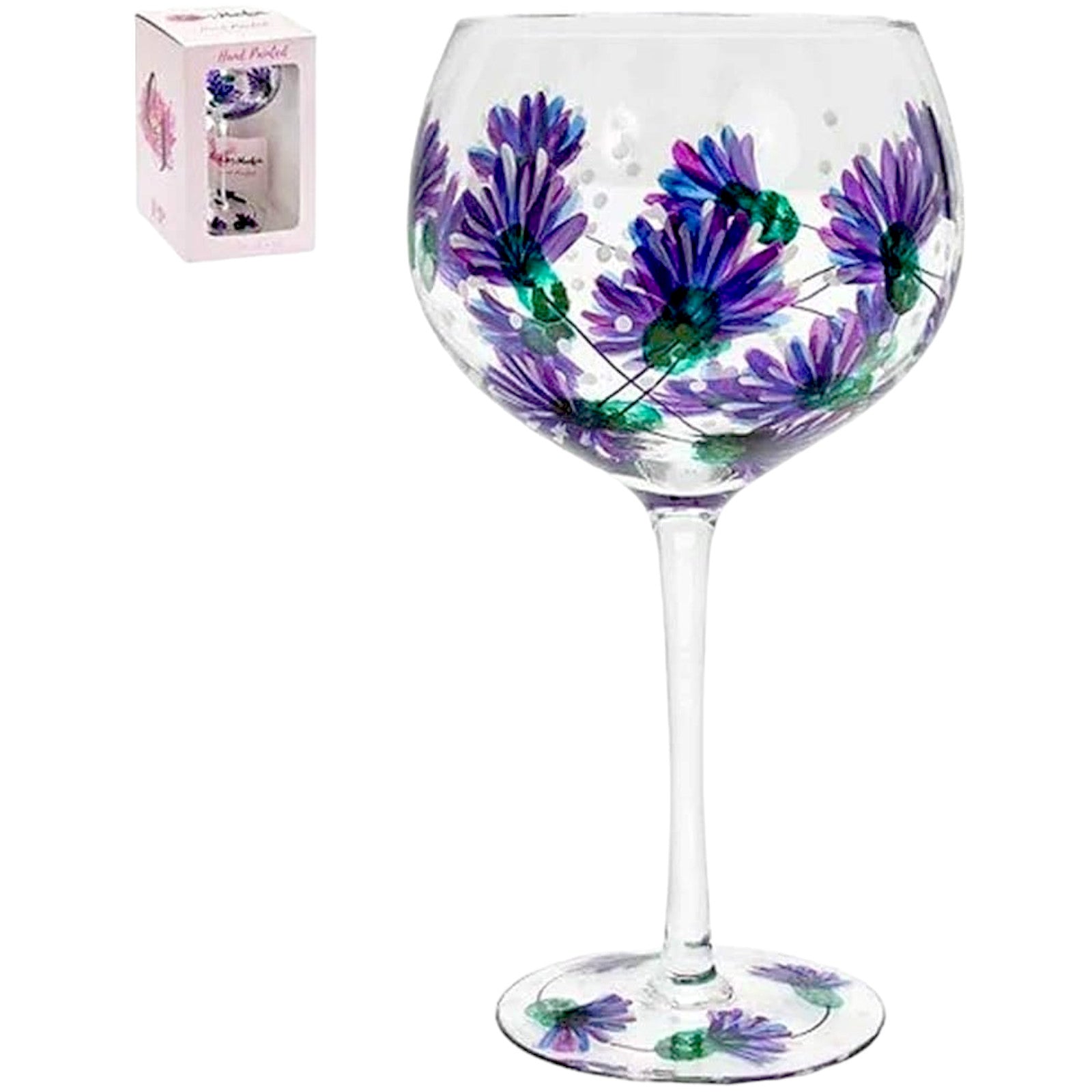 Hand Painted Gin Glass - Lynsey Johnstone Jennifer Rose - CHOICE OF DESIGN