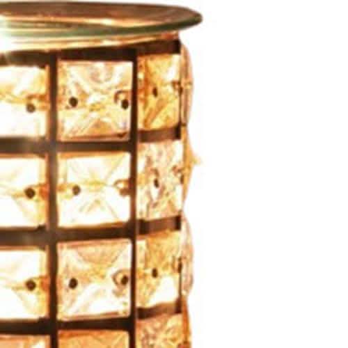 Aroma Lamp Oil Burner Wax Melt Amber Crystal Effect