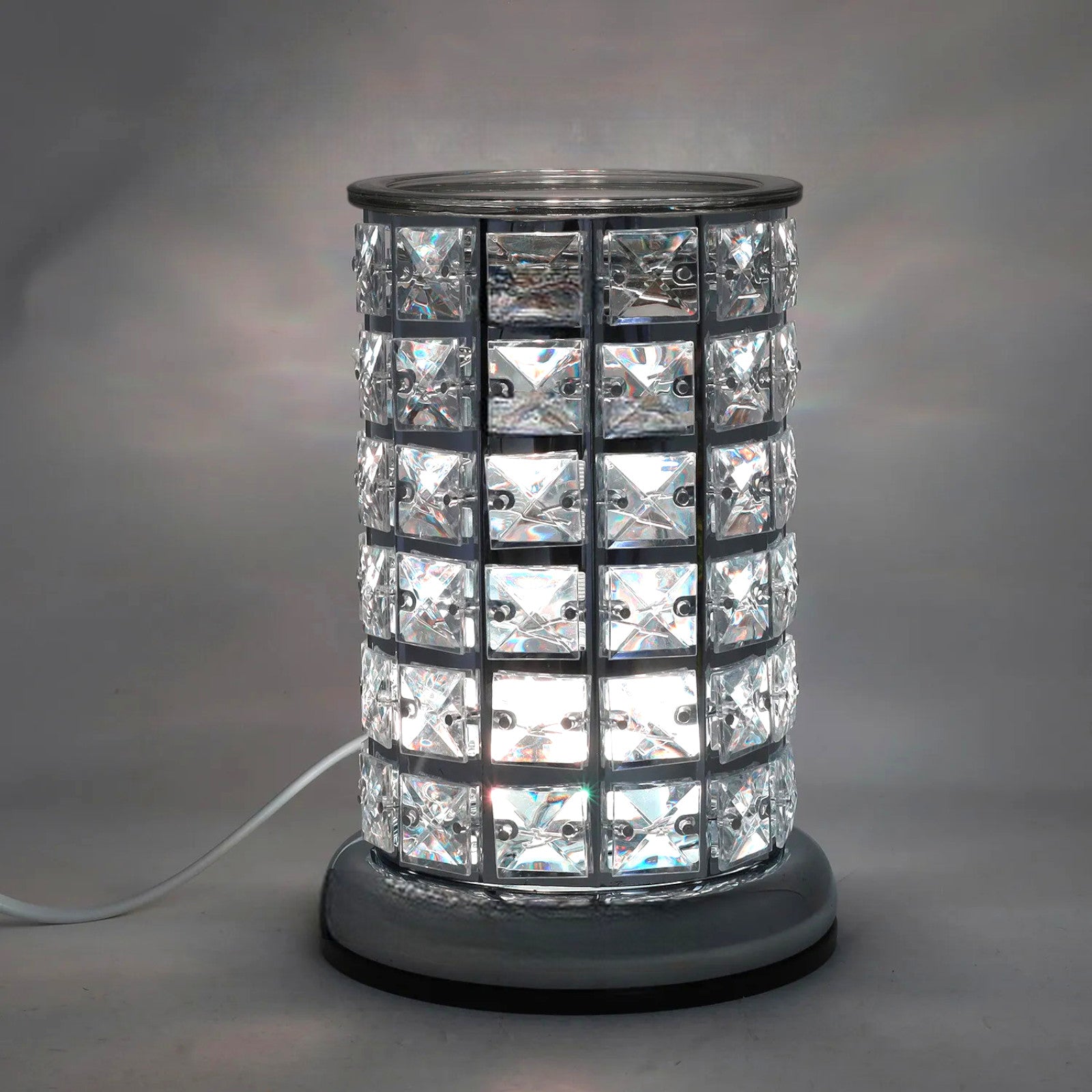 Oil Burner and Wax Melt Warmer plus 10pc Scented Wax Melts | Colour Changing LED Aroma Lamp