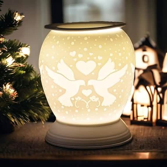 Lovebirds Oil Burner Scented Wax Melt Warmer Aroma Fragrance Diffuser Electric