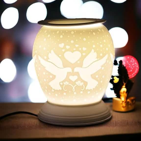 Lovebirds Oil Burner Scented Wax Melt Warmer Aroma Fragrance Diffuser Electric