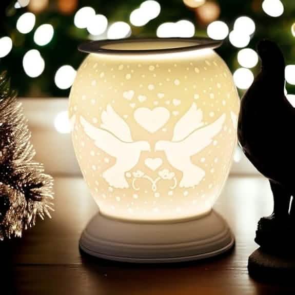 Lovebirds Oil Burner Scented Wax Melt Warmer Aroma Fragrance Diffuser Electric