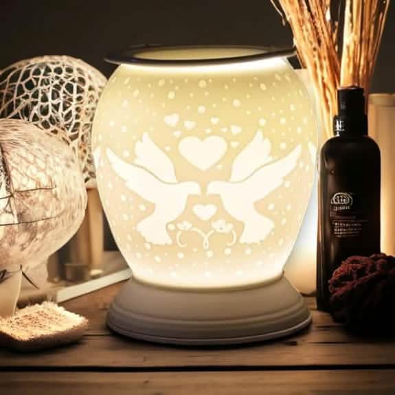 Lovebirds Oil Burner Scented Wax Melt Warmer Aroma Fragrance Diffuser Electric