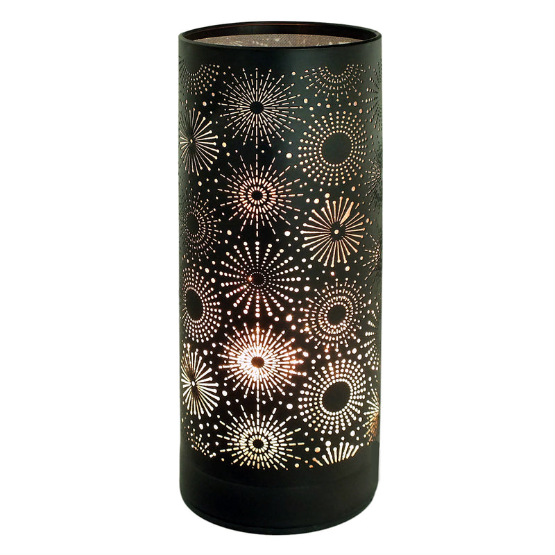 Aroma Touch Lamp Wax Tart Warmer & Oil Burner | Fragrance Diffuser with Black Sparkle Design
