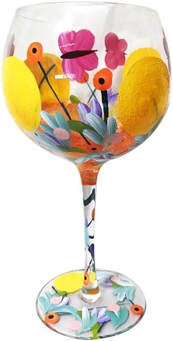 Hand Painted Gin Glass - Lynsey Johnstone Jennifer Rose - CHOICE OF DESIGN