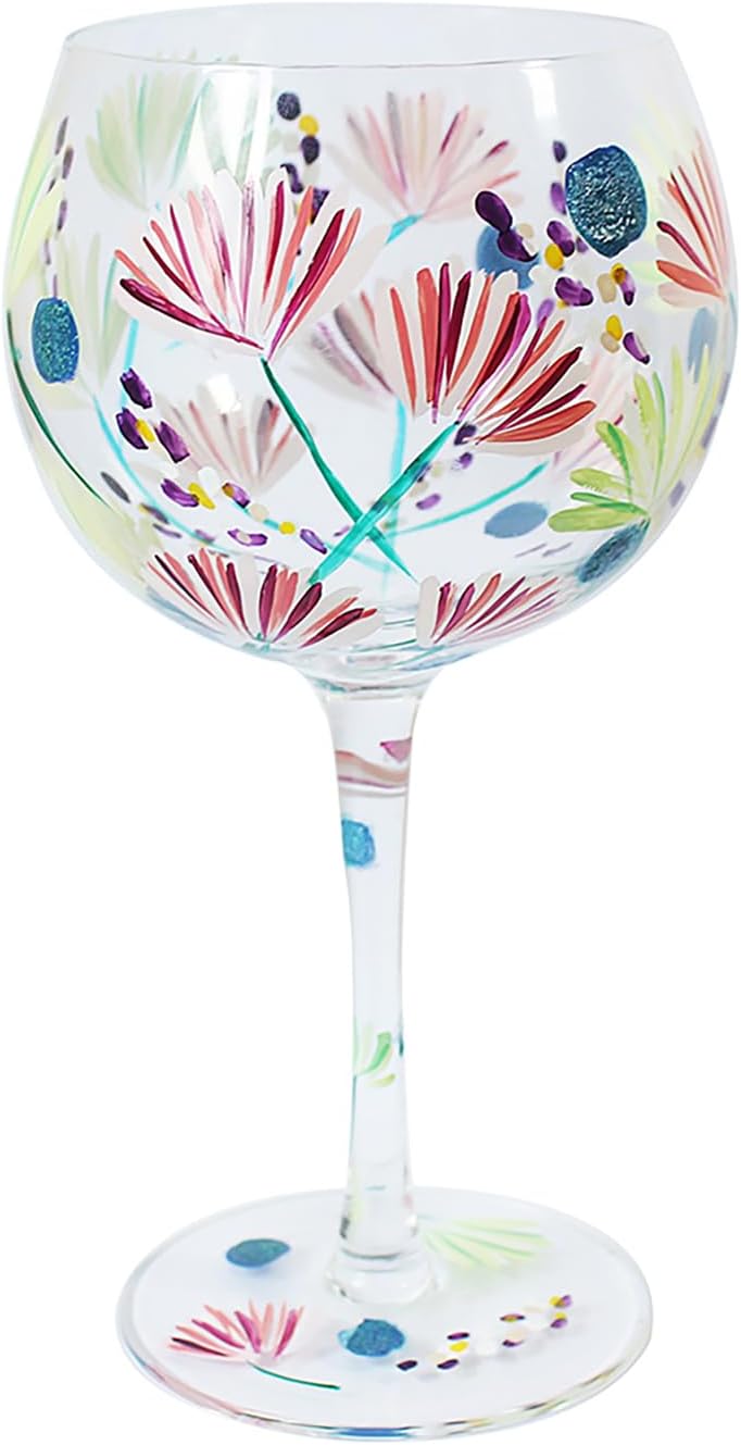 Hand Painted Gin Glass - Lynsey Johnstone Jennifer Rose - CHOICE OF DESIGN