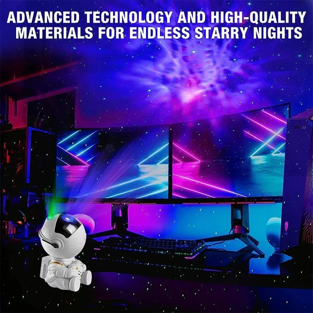Astronaut Galaxy & Nebula Projection Lamp | Space Projector Starry Sky Night Light with Remote Control