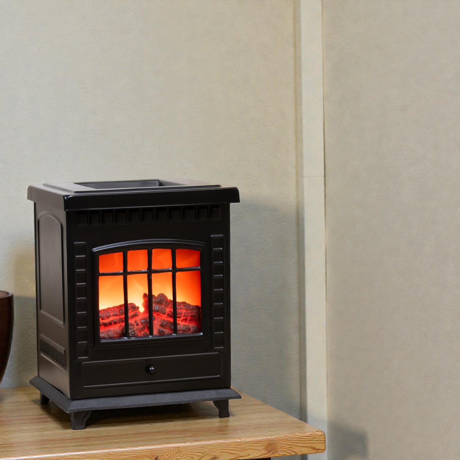 Electric Wax Melt Tart Warmer & Oil Burner | Aroma Lamp Fragrance Diffuser | Mini Log Burning Stove