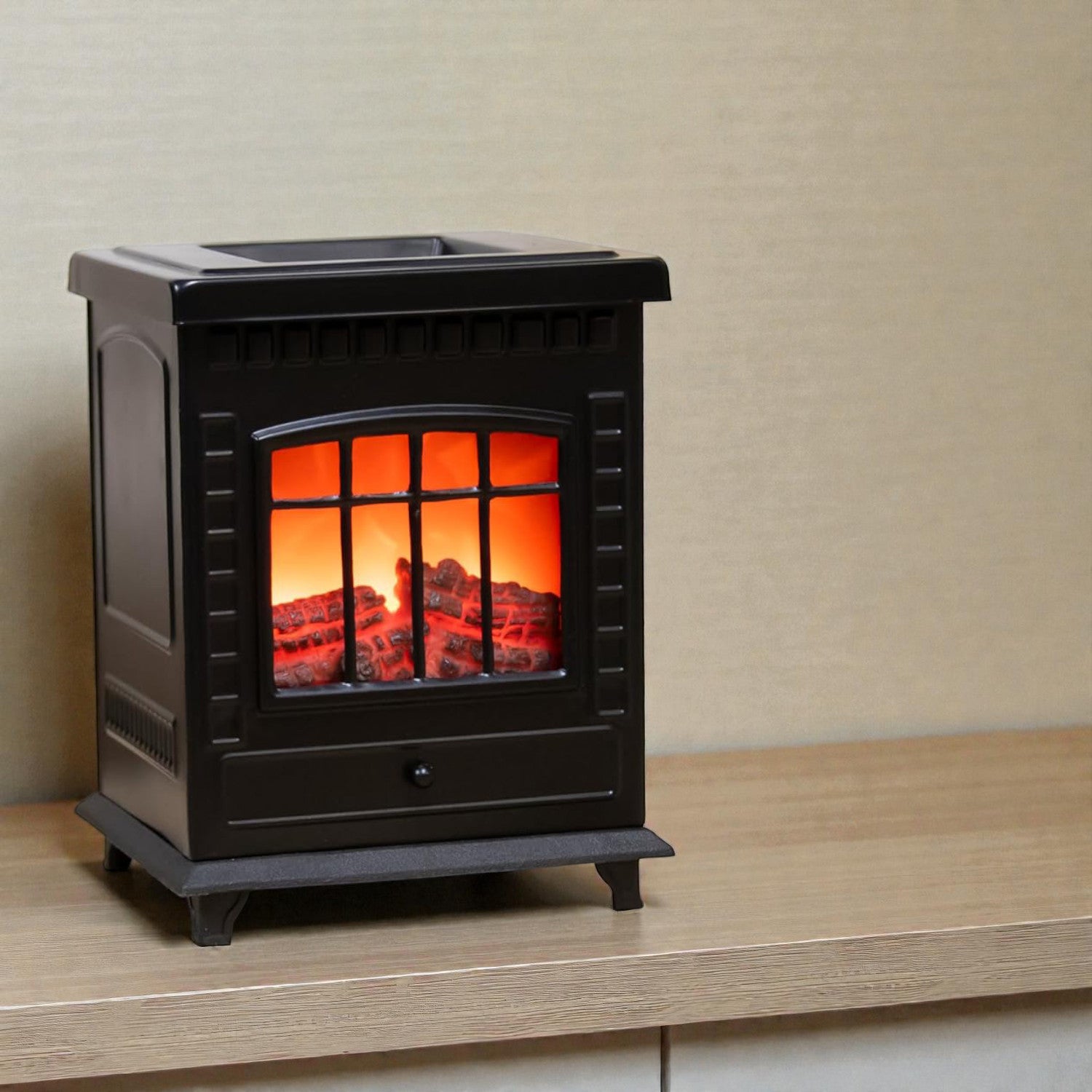 Electric Wax Melt Tart Warmer & Oil Burner | Aroma Lamp Fragrance Diffuser | Mini Log Burning Stove